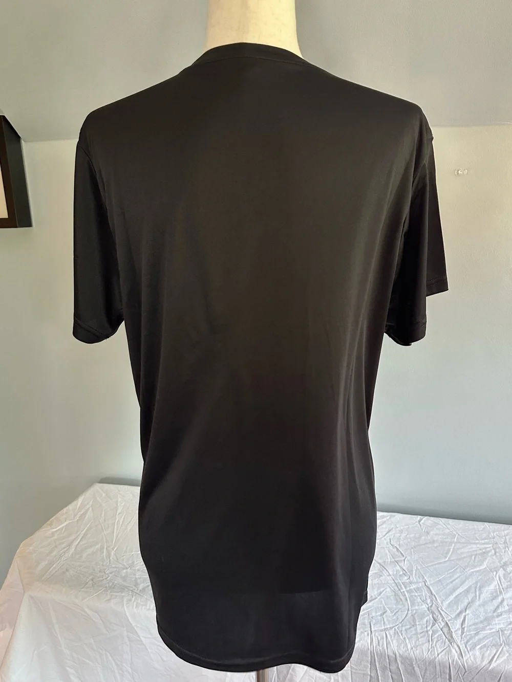 Tri Dry Classic Moisture Wicking Black Crewneck Short Sleeve T-Shirt